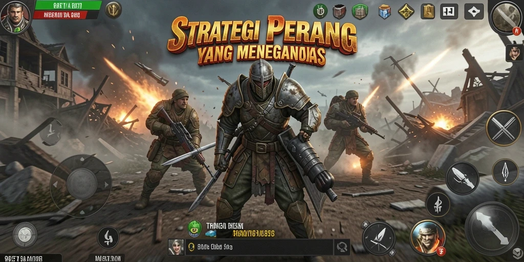 Screenshot gameplay 9ET menampilkan aksi pertempuran yang seru dan strategi yang mendalam.