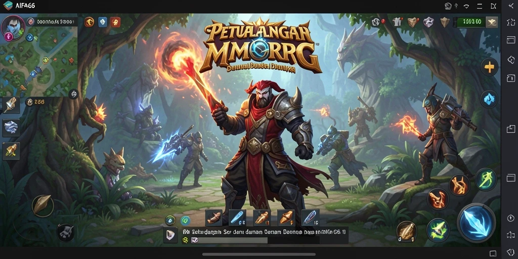 Gameplay seru AIFA66 dalam dunia fantasi MMORPG.