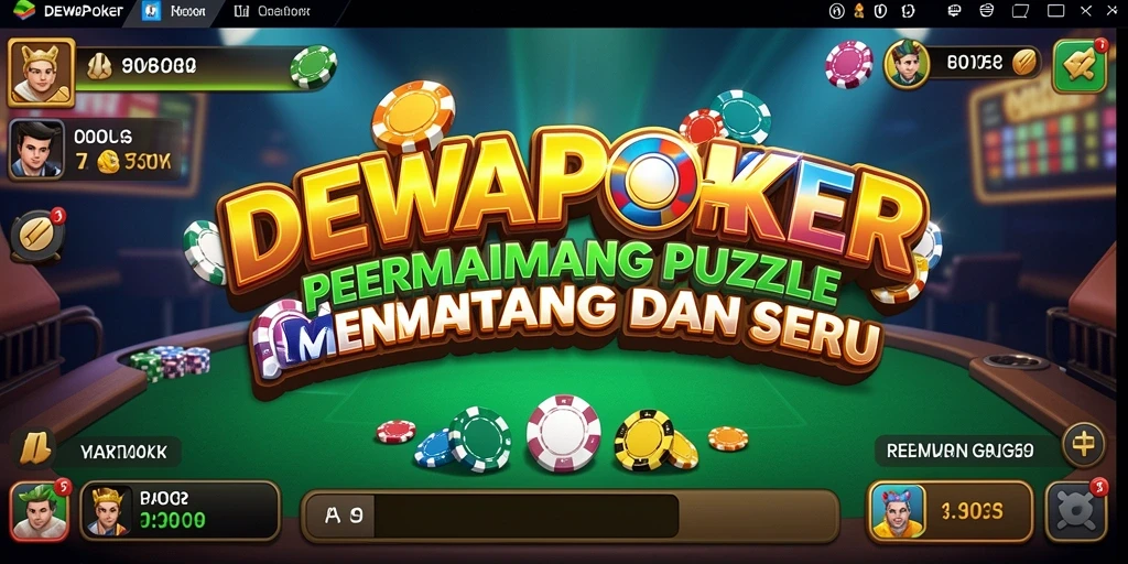 Screenshot DEWAPOKER menampilkan gameplay Puzzle yang menarik dan penuh tantangan.