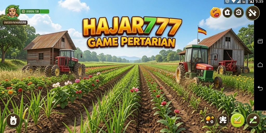 Tampilan gameplay HAJAR777 yang menarik dalam bertani.