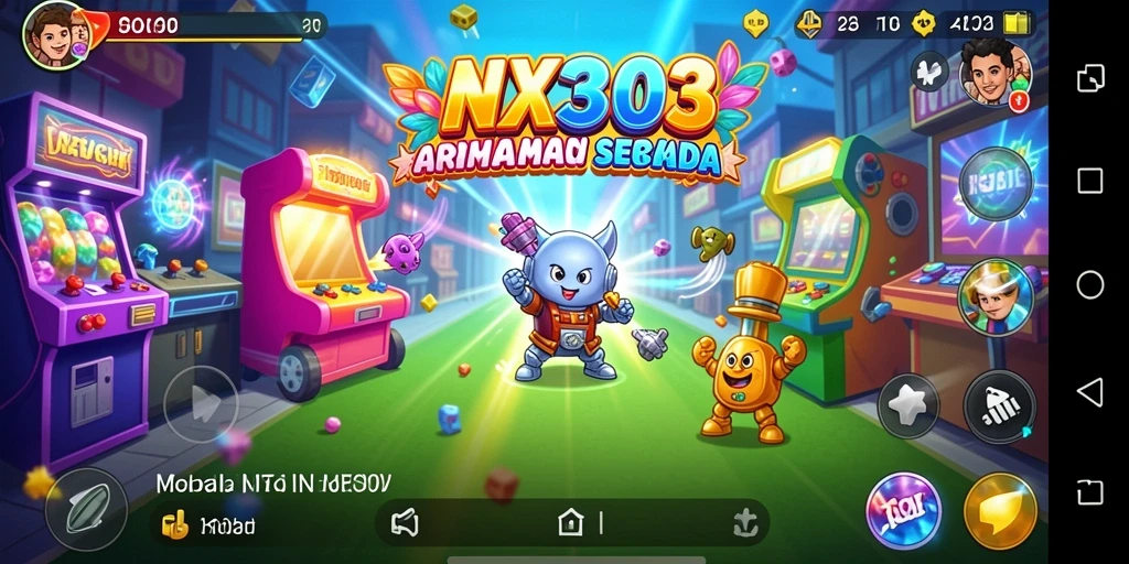 Screenshot NX303 menampilkan gameplay Arcade yang seru dan penuh tantangan.