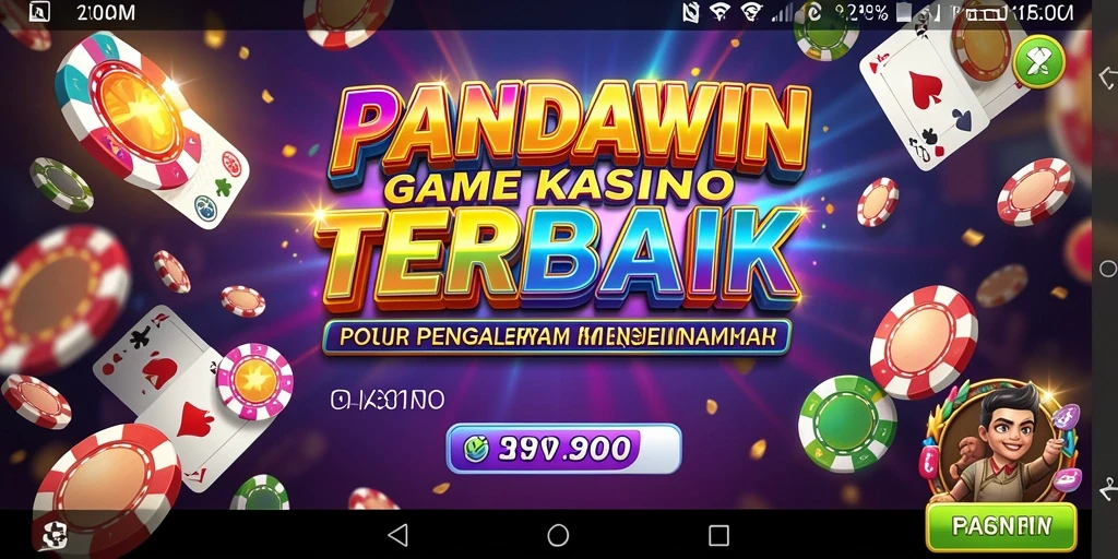 Tampilan mendebarkan gameplay Kasino di PANDAWIN.
