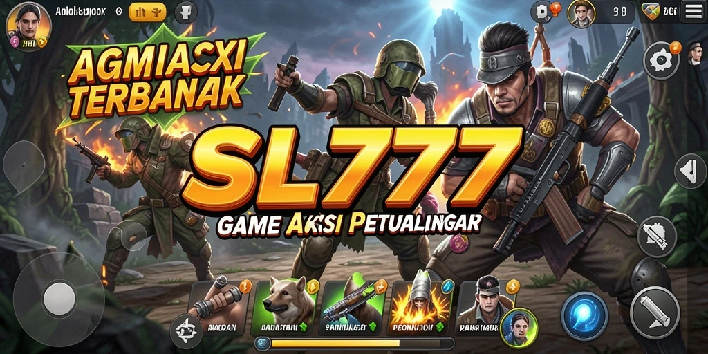 Screenshot gameplay SL777 menampilkan aksi mendebarkan di arena pertempuran.