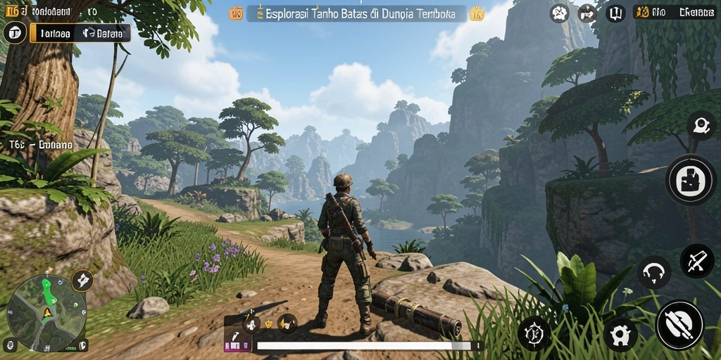 Tampak gameplay T6 yang menakjubkan dalam dunia terbuka.