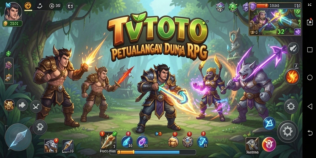 Tampilan menarik dari gameplay RPG TVTOTO yang memikat.